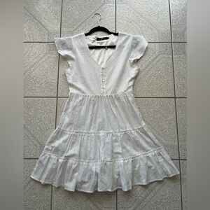 White mini dress